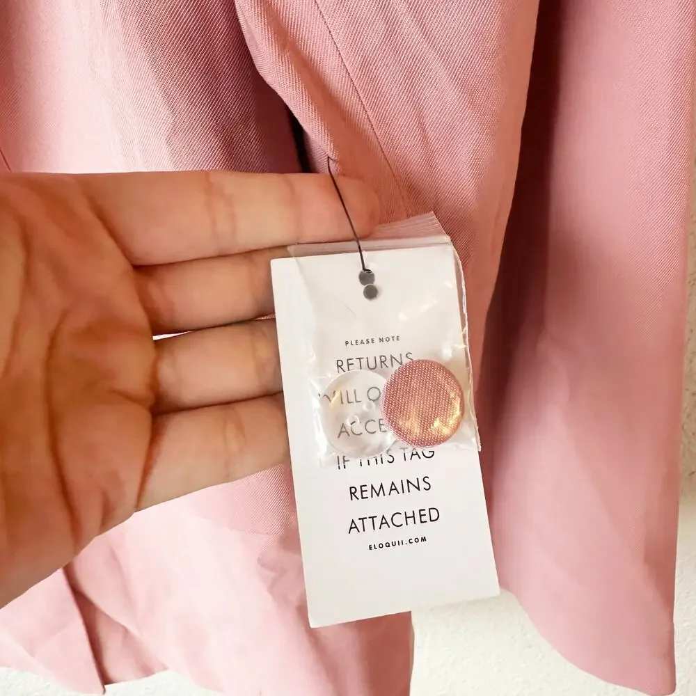 NWT Eloquii Pink Double Breasted Blazer Women's sz 18/20 - Picture 6 of 9